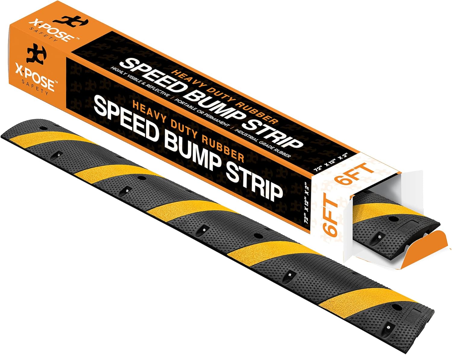 6 Ft Rubber Speed Hump C914748