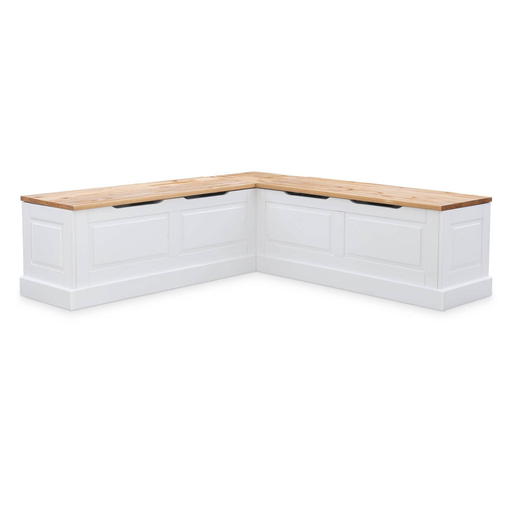 Natural Finish Breakfast Nook with Table and Storage, Seats 4 A823075
