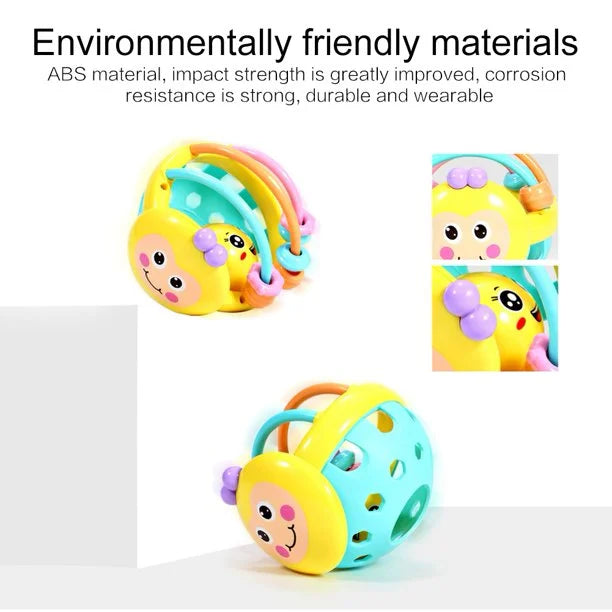 Silicone Rattle Ball Sensory Teether Toy X607248