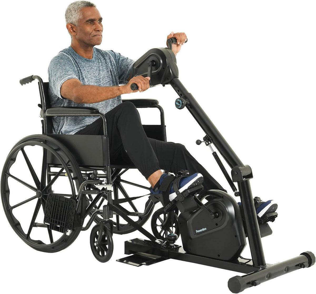 Motorized Dual Hand and Foot Recovery Exerciser, Black/Grey B9158