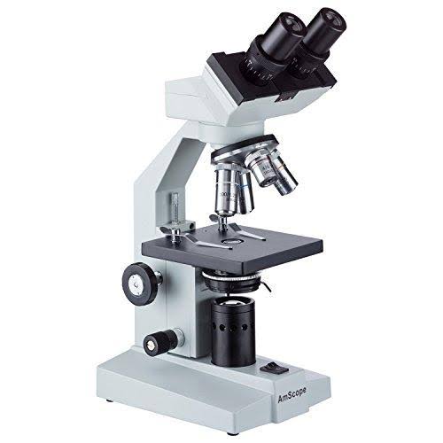 White Binocular Biological Microscope 40X-2500X with Slide Preparation Kit L5002