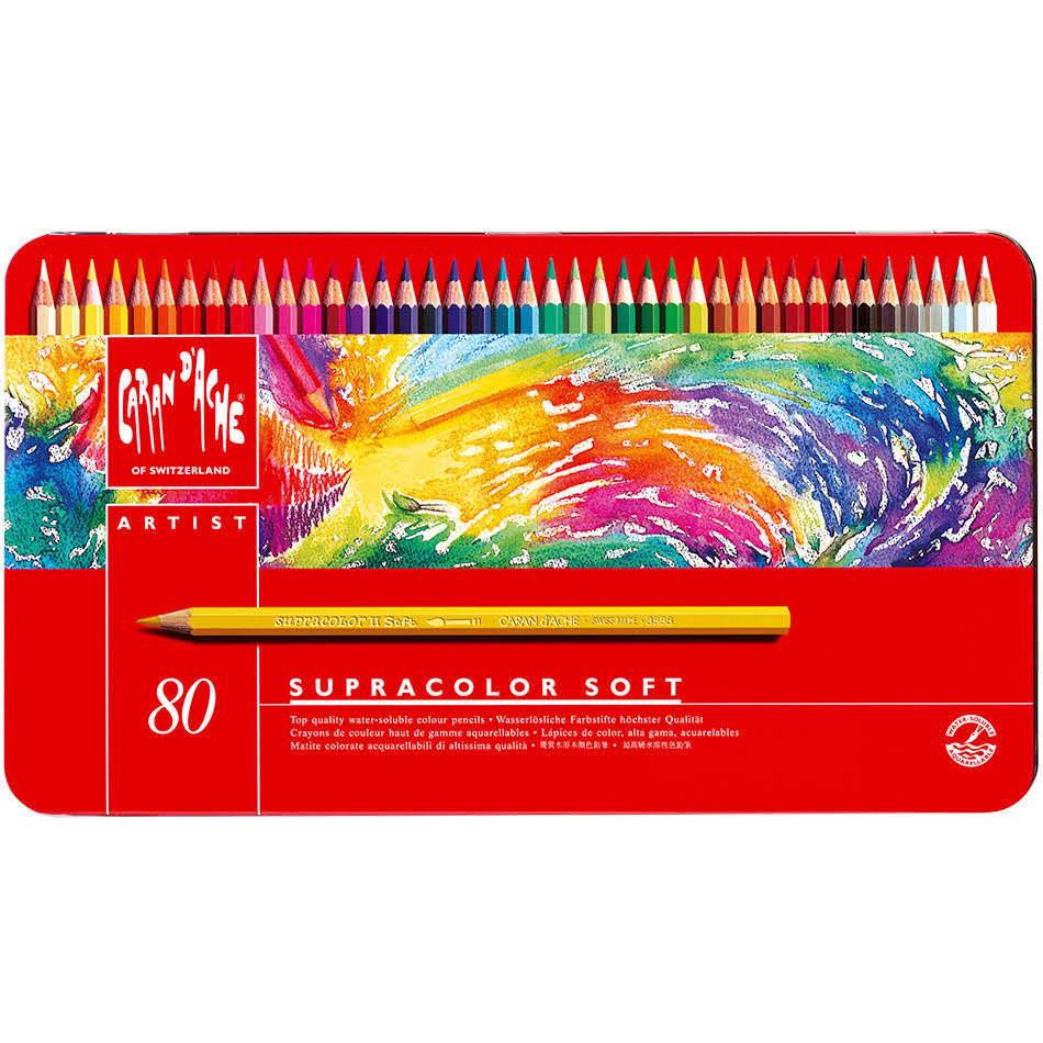 Set of 80 Soft Aquarelle Pencils U433