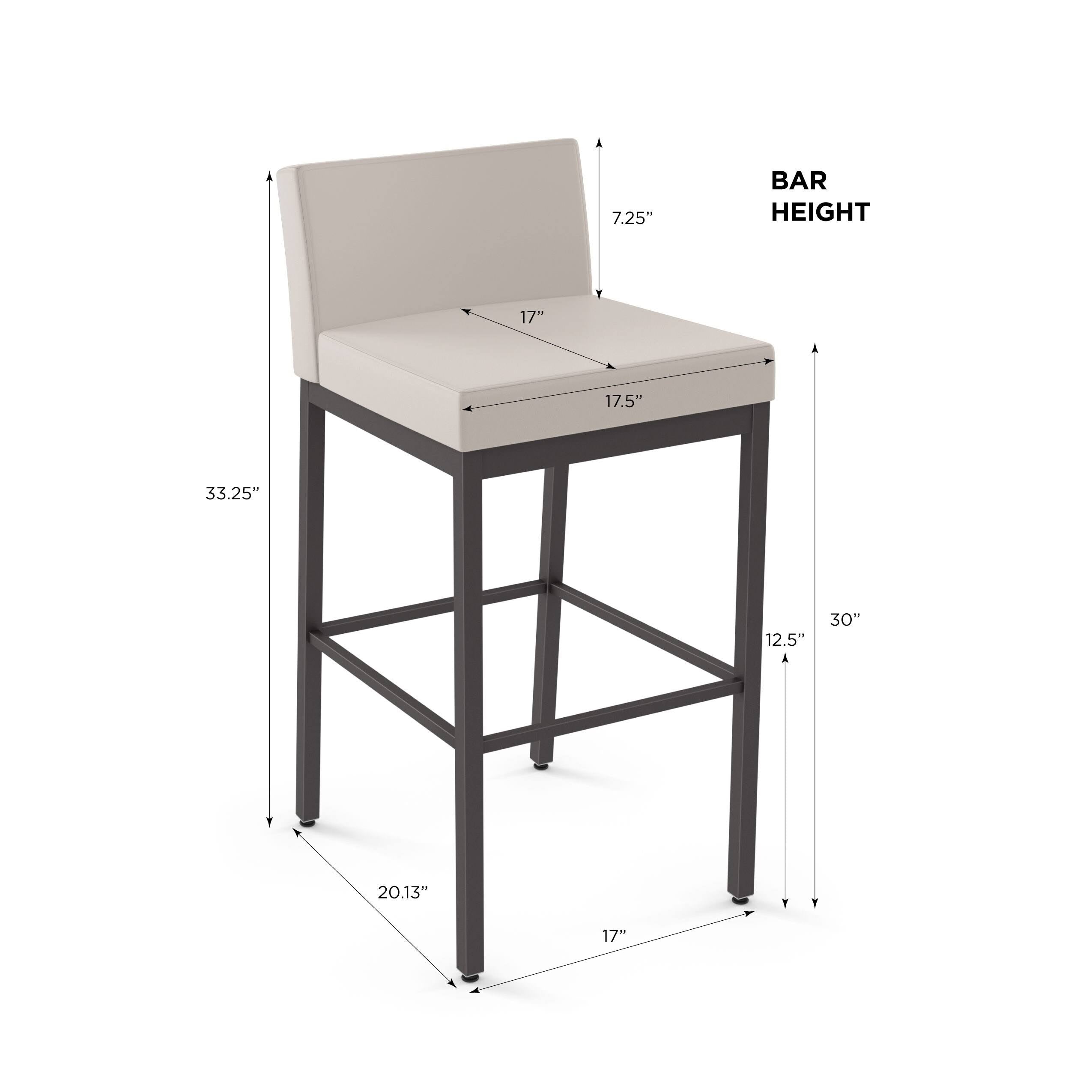 Cream Faux Leather Bar Stool F7872