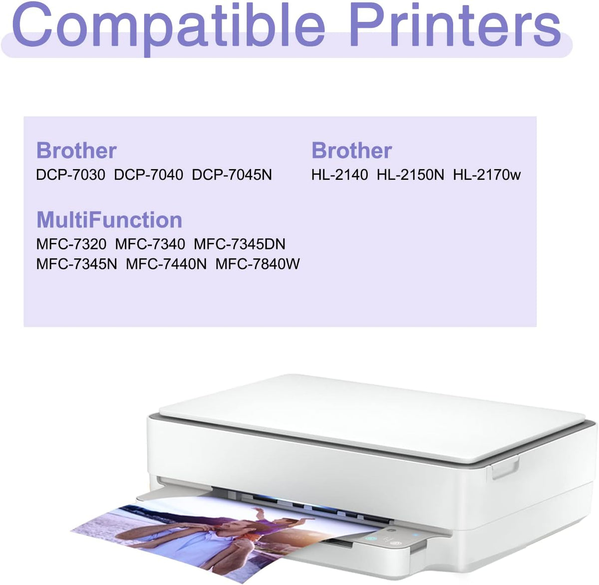 Compatible Toner Cartridge Replacement for Brother TN330 TN360, Black, 4 Pack A587