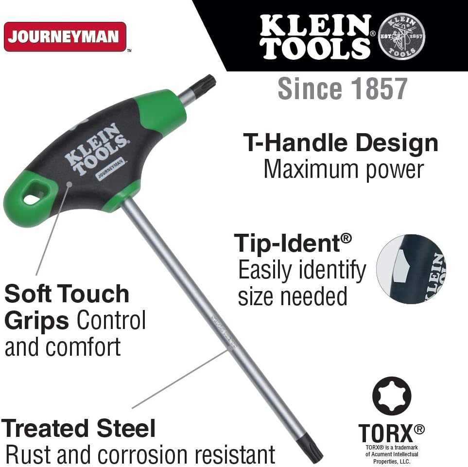 7-Piece TORX T-Handle Hex Key Allen Wrench Set with 6-Inch Blades N83611