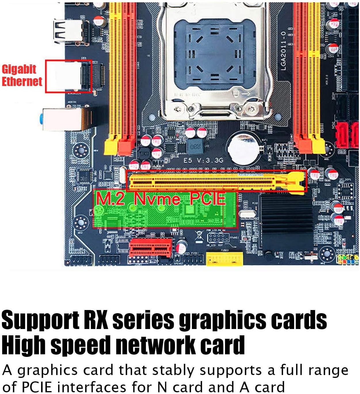 Gaming Motherboard with Indicator Light, DDR3 Memory, Support M.2 Hard Drives U949860