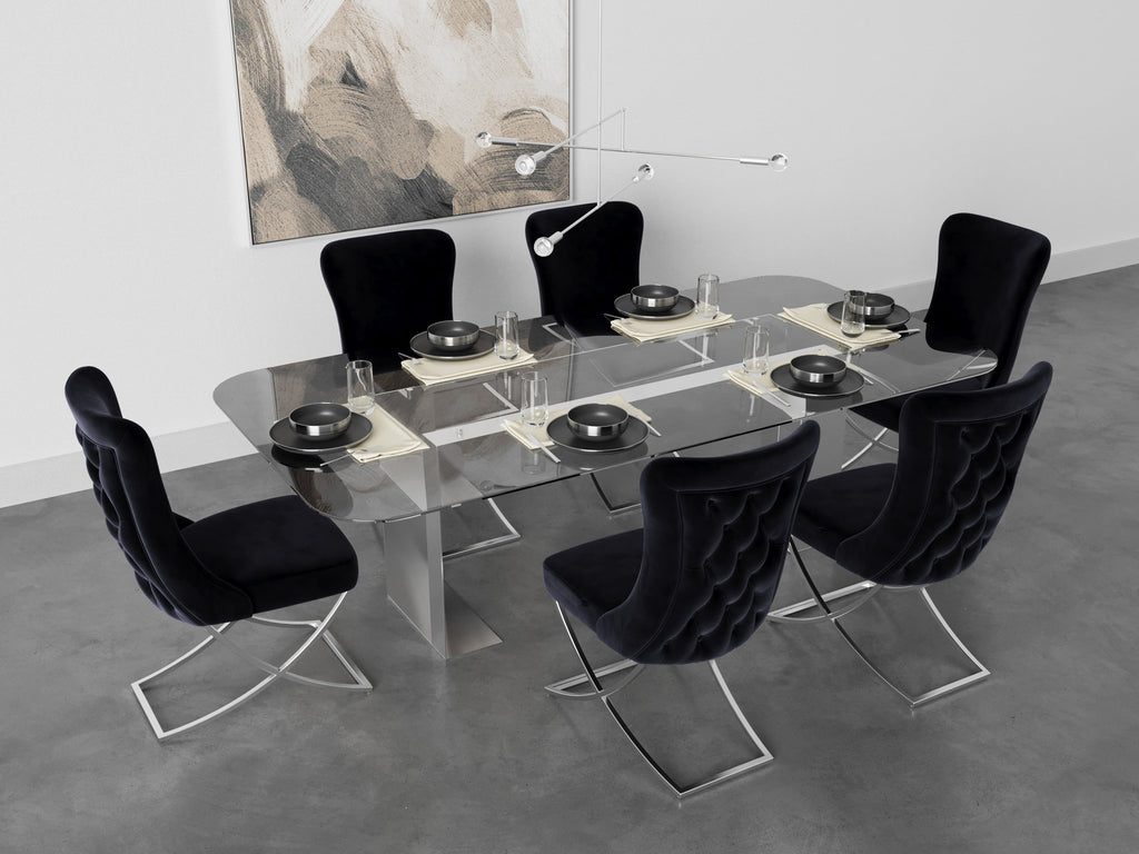 Black Upholstered Dining Chair, Set of 2 M98070