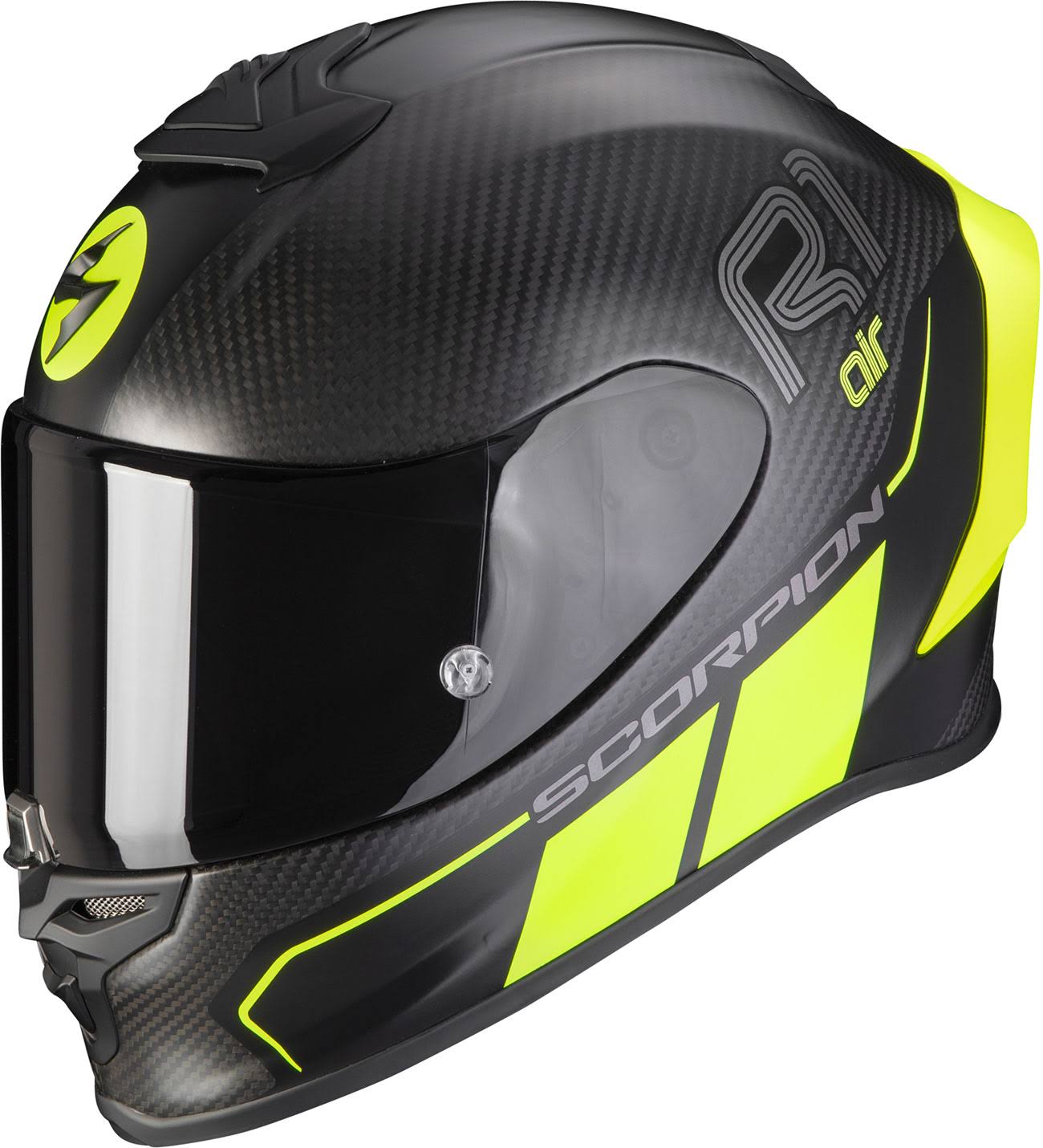 Matt Black-Neon Yellow XL Motorcycle Helmet X812