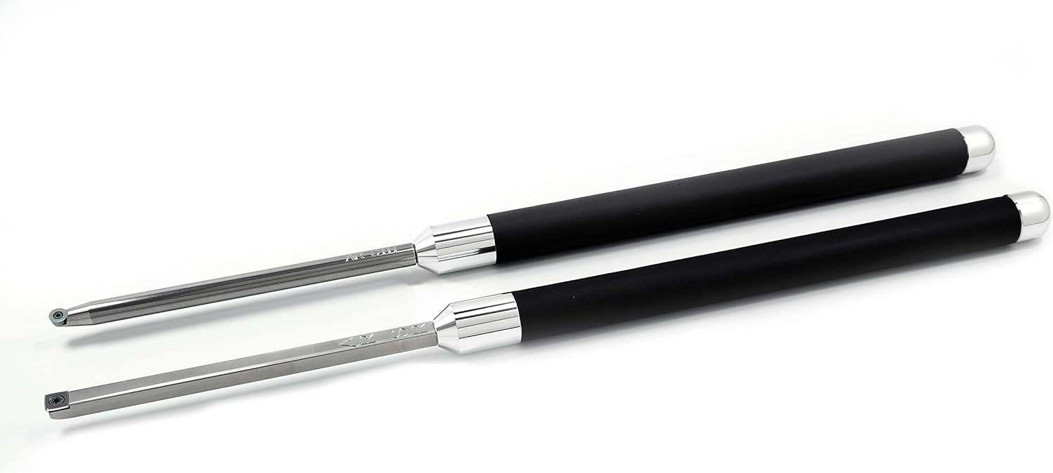 Carbide Turning Tools for Wood Lathe, 12" Tools, 17" Handles, 2 Tool Set U748130