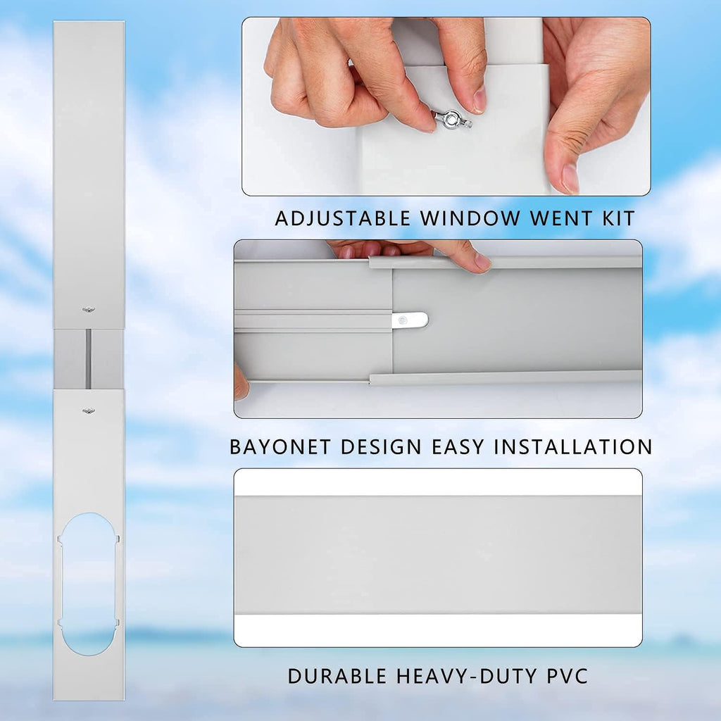 Portable AC Window Vent Kit with Exhaust Hose K5870