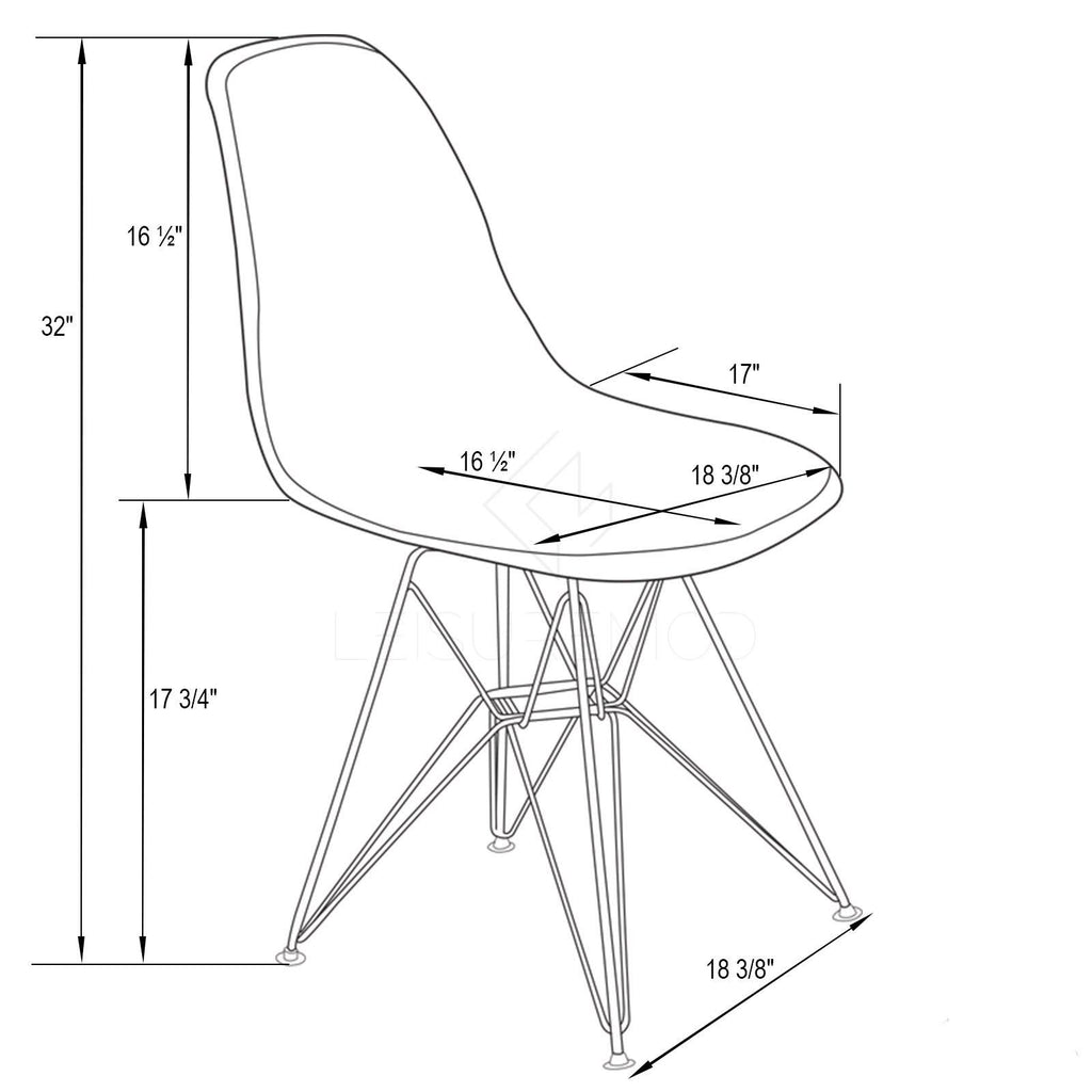 White Blue Dining Chair Q7760