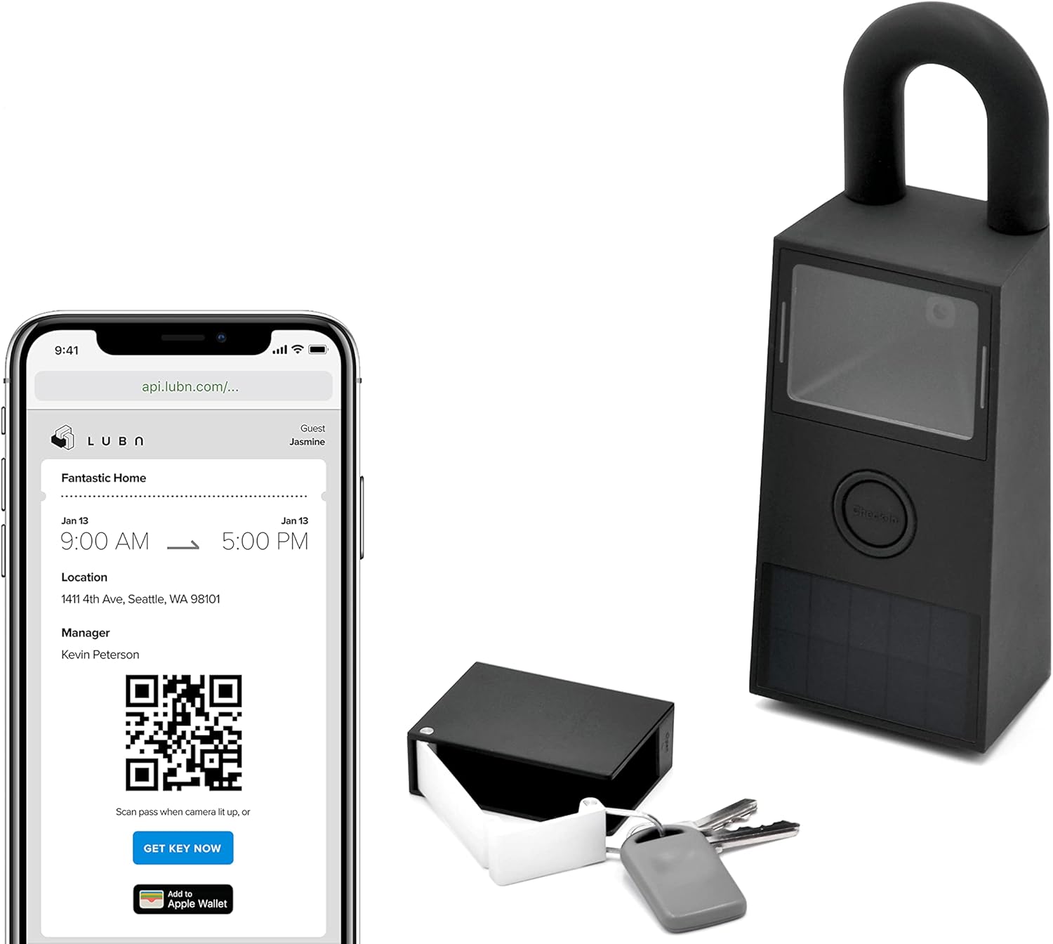 LTE Smart Camera Key Lock Box with QR Code Secure Access O7617