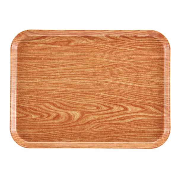 Rectangular Fiberglass Cafeteria Camtray - Light Elm - 20-1/4x22 x 15x22 A5192
