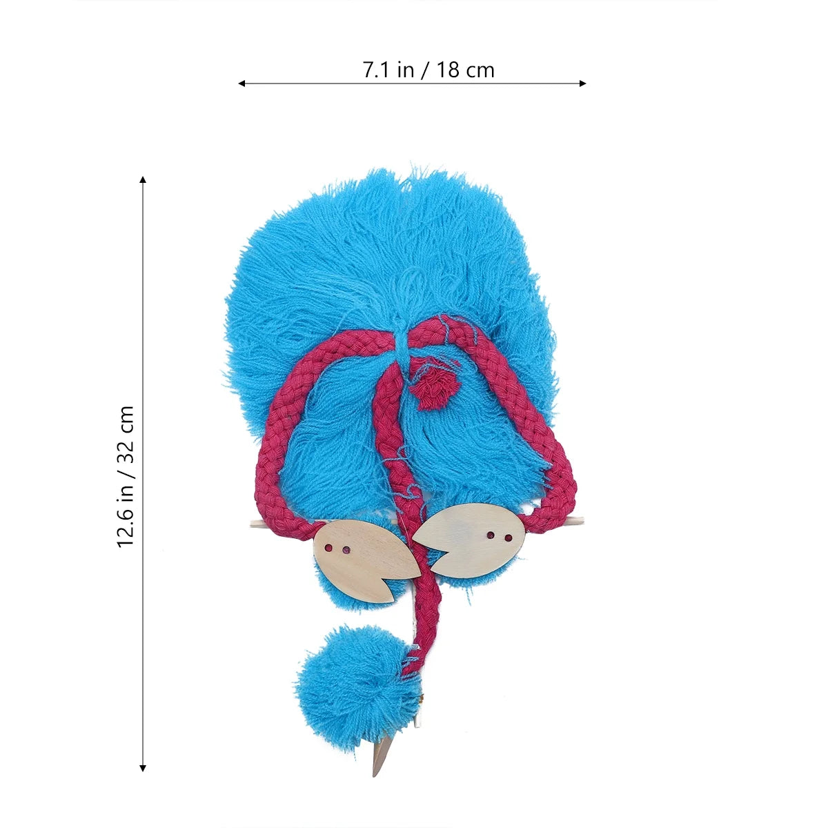 5PCS Plush Ostrich Marionette Toy (Sky-blue) S323