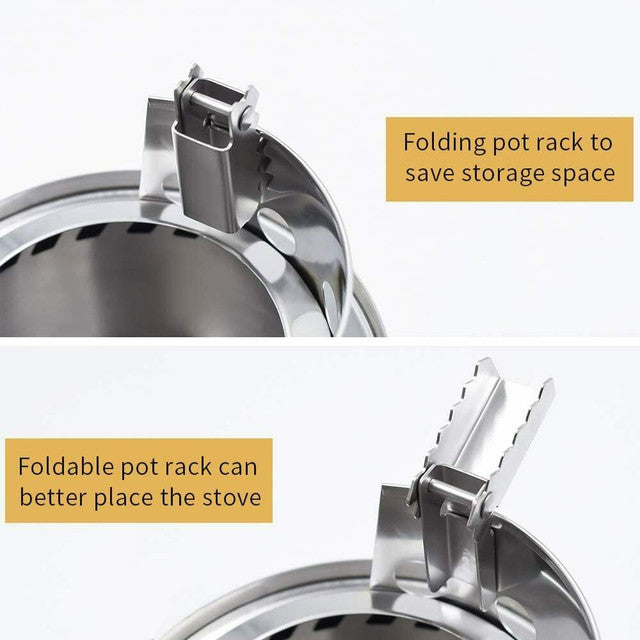 Portable Folding Wood Burning Camping Stove H5595