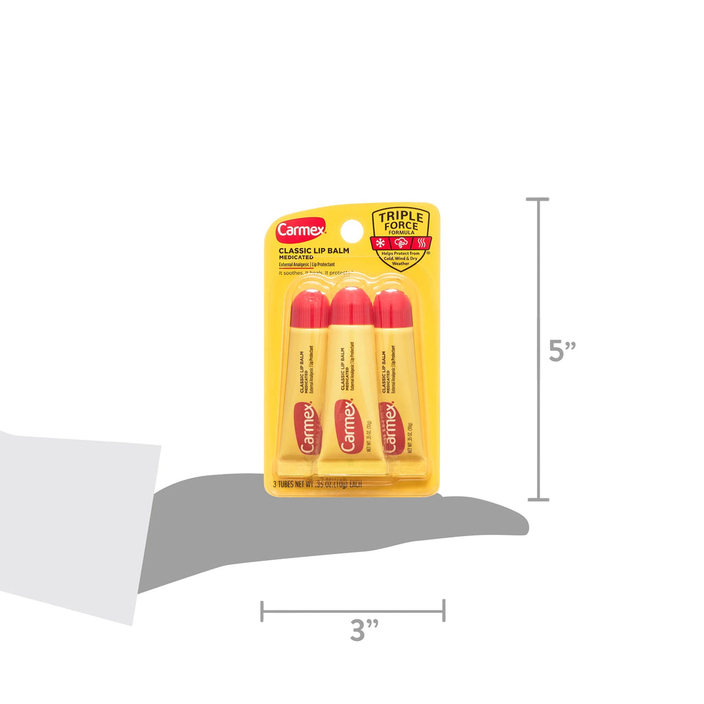 .35 oz Medicated Lip Balm Tubes, 36 Tubes L5965