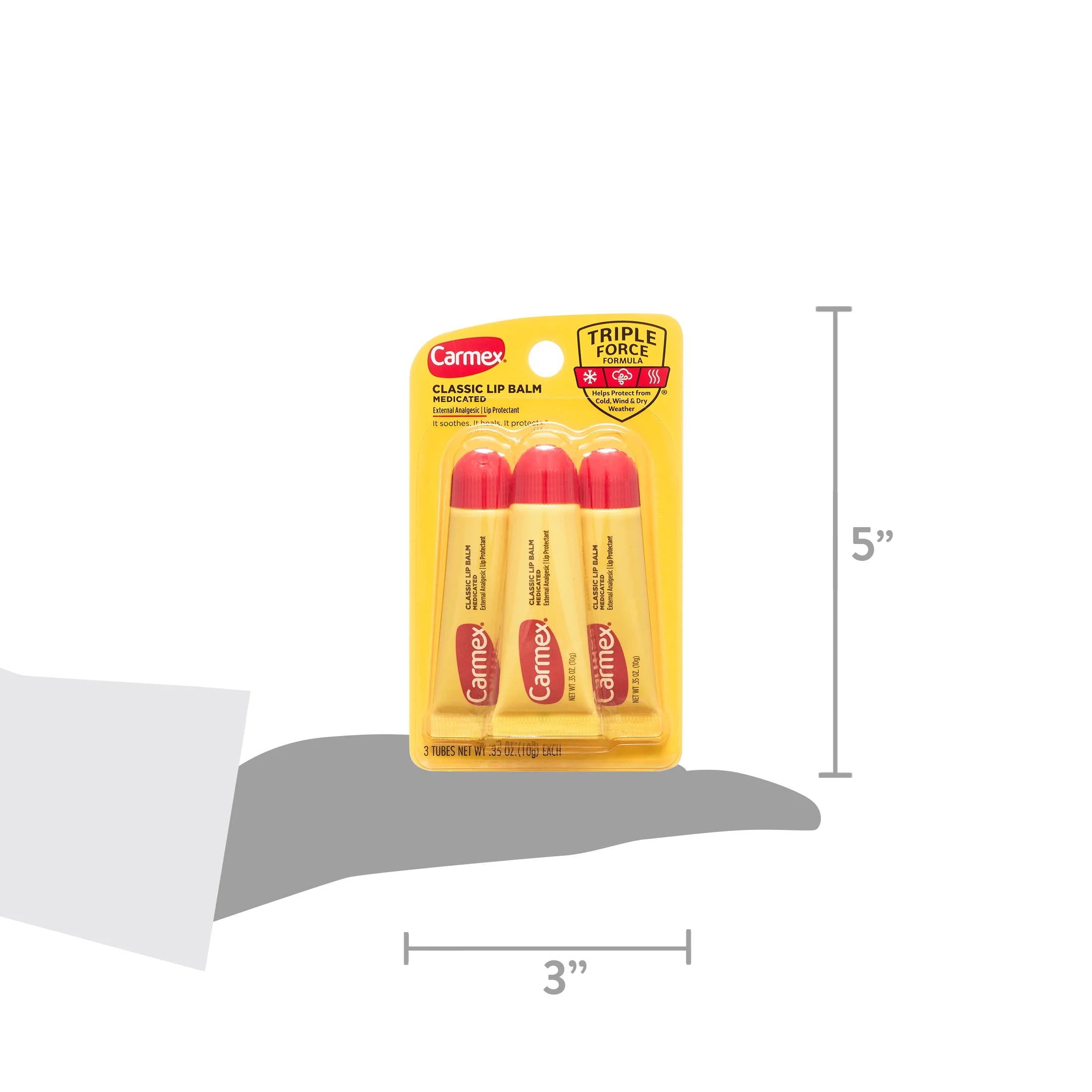 .35 oz Medicated Lip Balm Tubes, 36 Tubes L5965