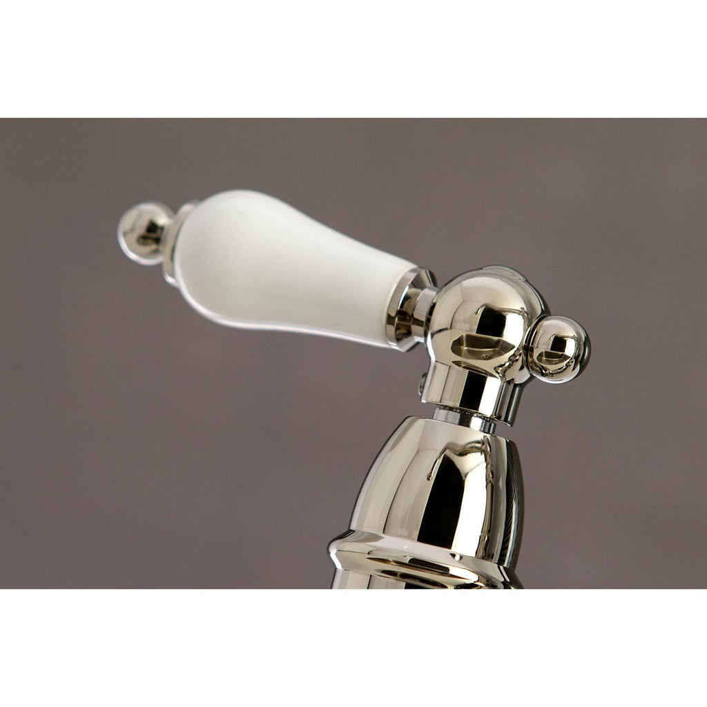 Brushed Nickel Bridge Kitchen Faucet with Sprayer N7952