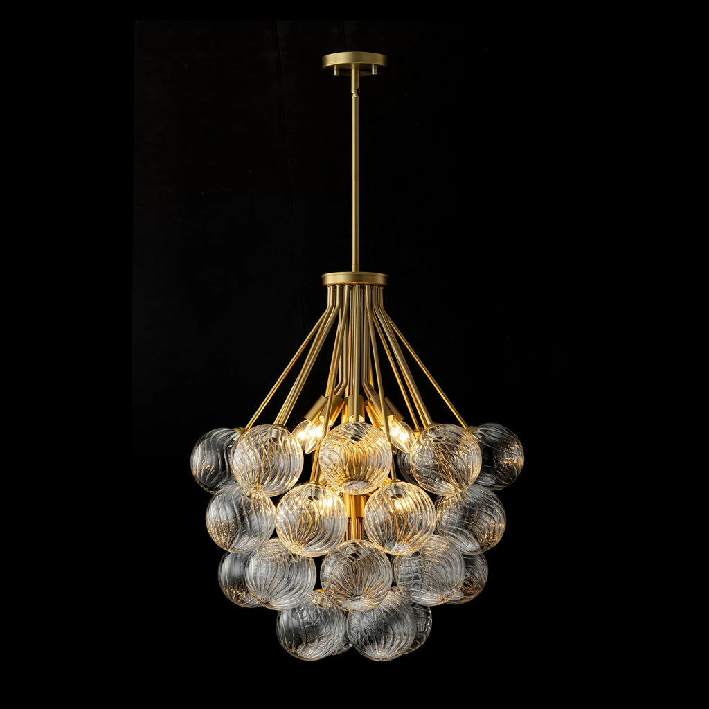12-Light Glass Globe Sputnik Chandelier C24731