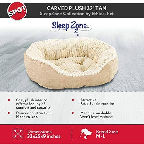 Tan Plush Cuddler Step-In Bed S135