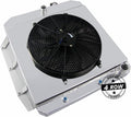 62MM 4 Row Core Aluminum Radiator with Fan Shroud C998009