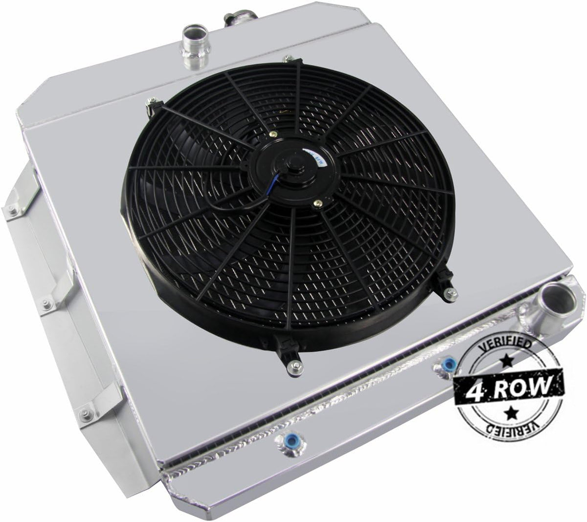 62MM 4 Row Core Aluminum Radiator with Fan Shroud C998009