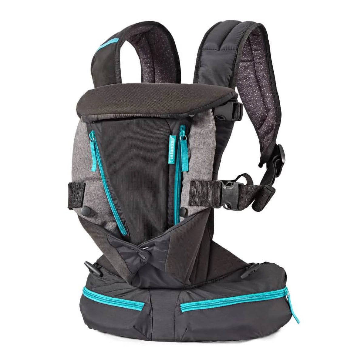 Black Ergonomic Baby Carrier, 4-Position, 8-40lbs C6257