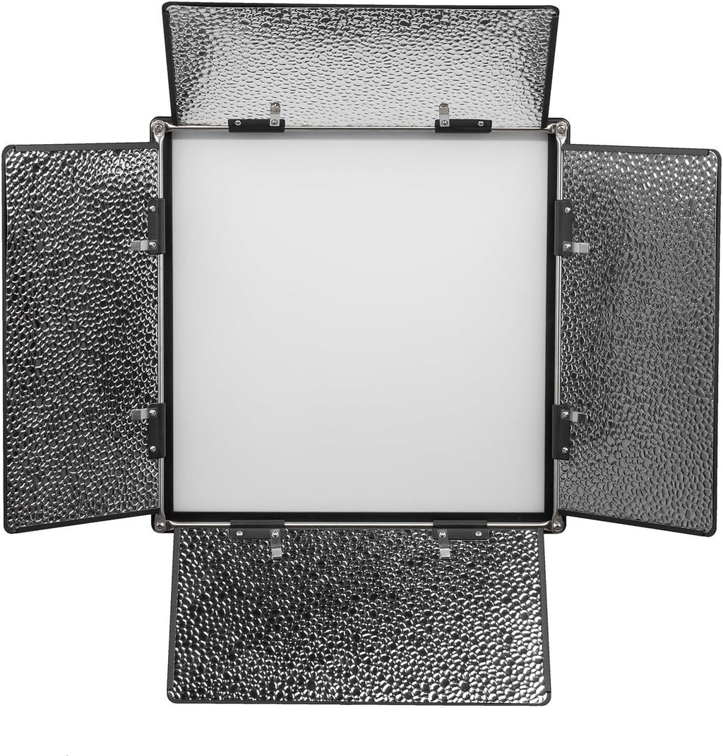 Bi-Color Soft Panel LED Lighting Kit with Barn Doors, Stands and Case W911