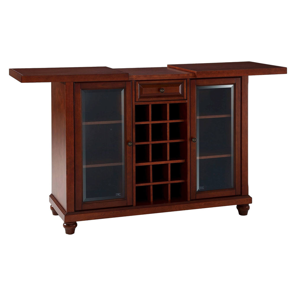 Vintage Mahogany Sliding Top Bar Cabinet H7910