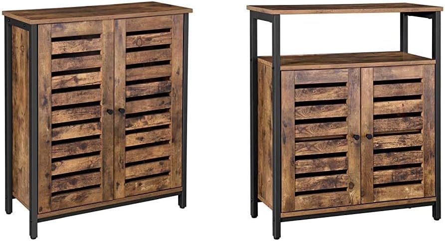 Rustic Brown Standing Cabinet with Shelf T2725