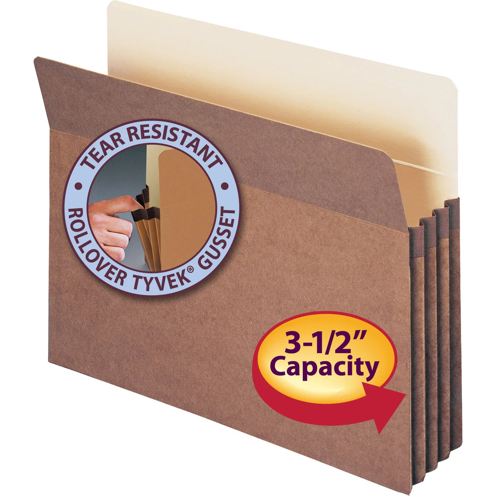 Redrope File Pockets Letter 3.5" Exp 25/BX S2648
