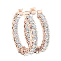 14K Rose Gold Hoop Earrings A20664