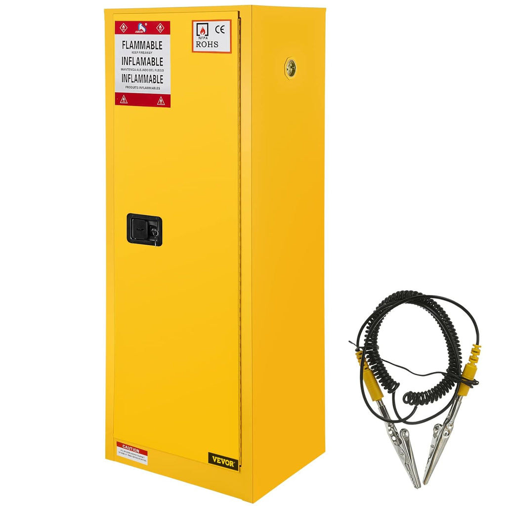 Galvanized Steel Flammable Storage Cabinet with Adjustable Shelf R4290