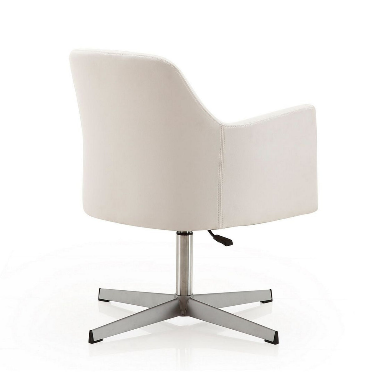 White Faux Leather Accent Chair (Set of 2) N813
