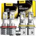 9007 HB5 LED Headlight Bulbs & H11 H8 H16 LED Fog Light Bulbs Pack of 2 J593
