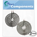 2-Pack 8 inch 6 Turns & 6 inch 5 Turns Surface Burner Elements B523