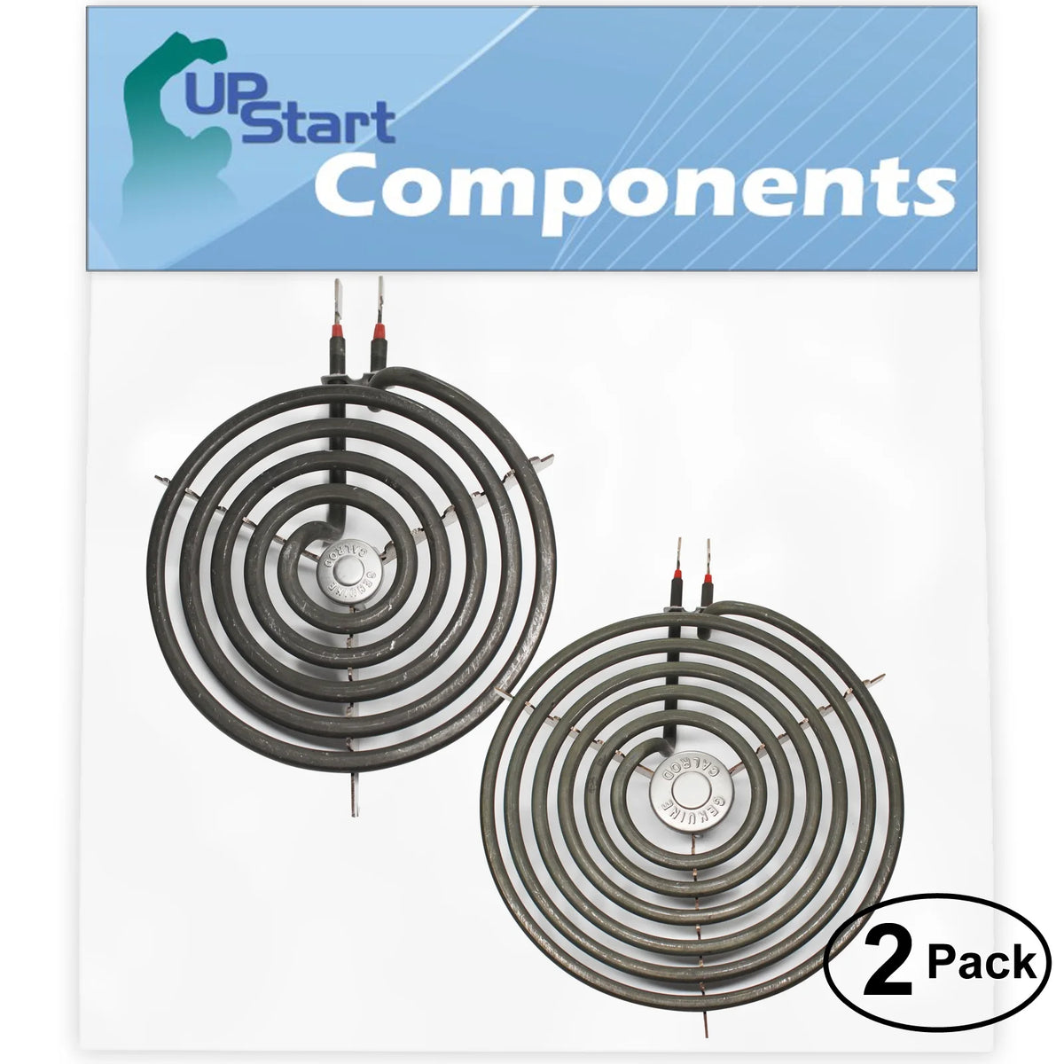 2-Pack 8 inch 6 Turns & 6 inch 5 Turns Surface Burner Elements B523