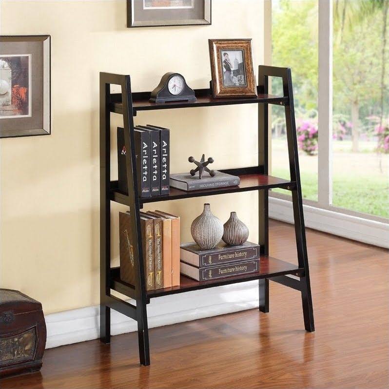 3 Shelf Bookcase in Black Cherry R36796