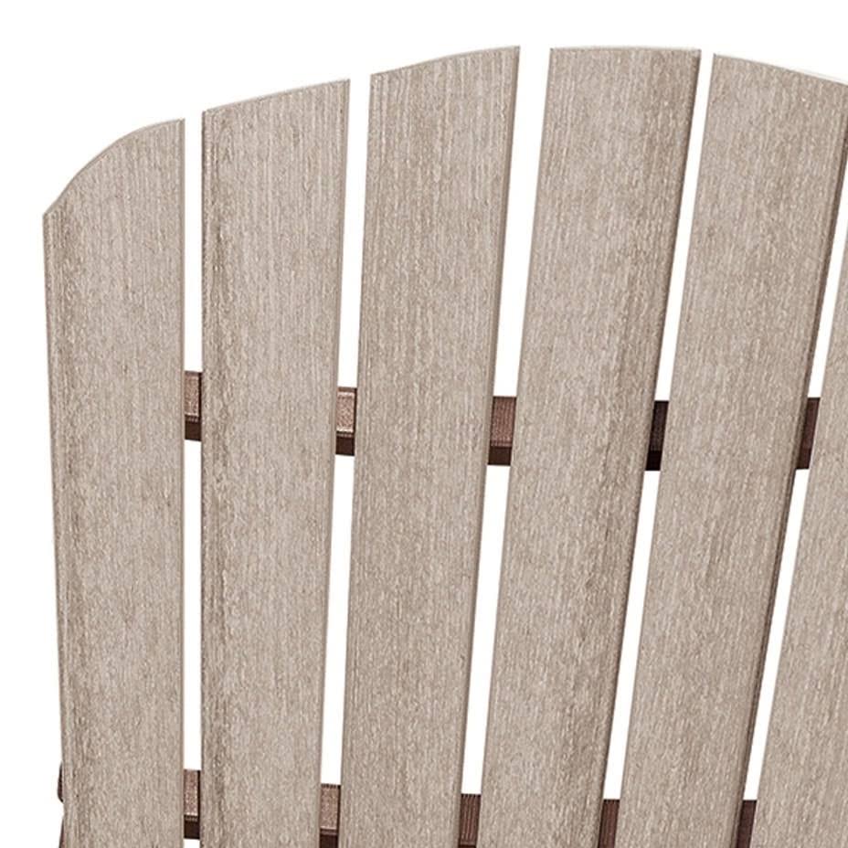 Weatherwood Tudor Brown Folding Adirondack Chair P7203