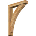6x22W x 32x22D x 44x22H Rough Sawn Bracket with Offset Brace, Western Red Cedar B757