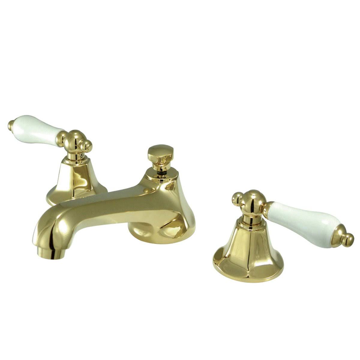 Matte Black 8 in. Widespread Bathroom Faucet V2841