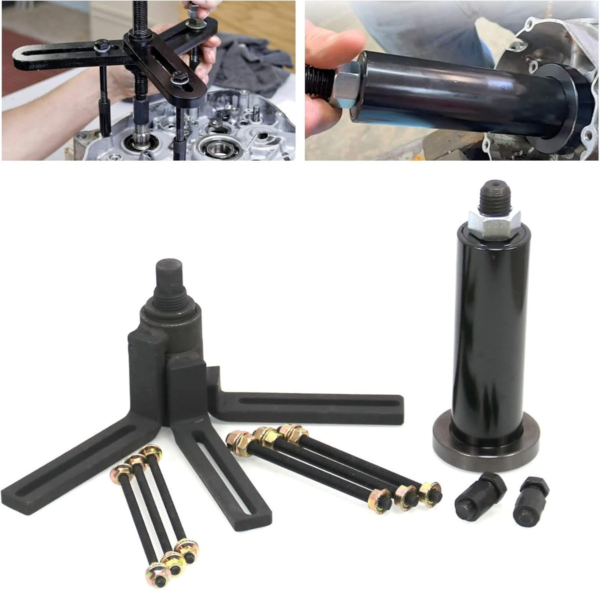 Crank Case Splitter Separator And Crank Puller Installation Tools With C-clip Adapter X980277