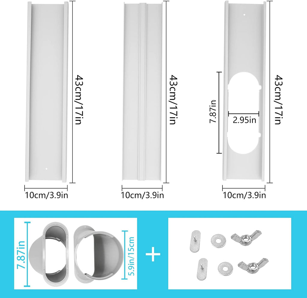 Portable AC Window Vent Kit with Exhaust Hose K5870