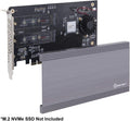 Dual M.2 NVMe Ports to PCIe 3.0 x16 Bifurcation Riser Controller X28207