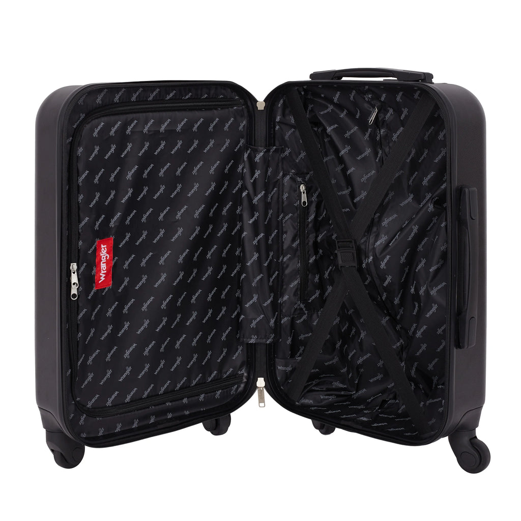 Black 20" Hard-Side Rolling Carry-on Luggage I42307