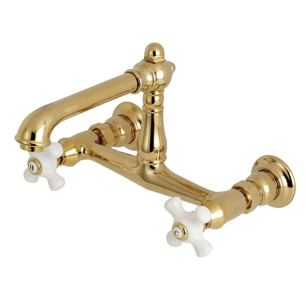 Polished Chrome Wall Mount Bathroom Faucet L668072