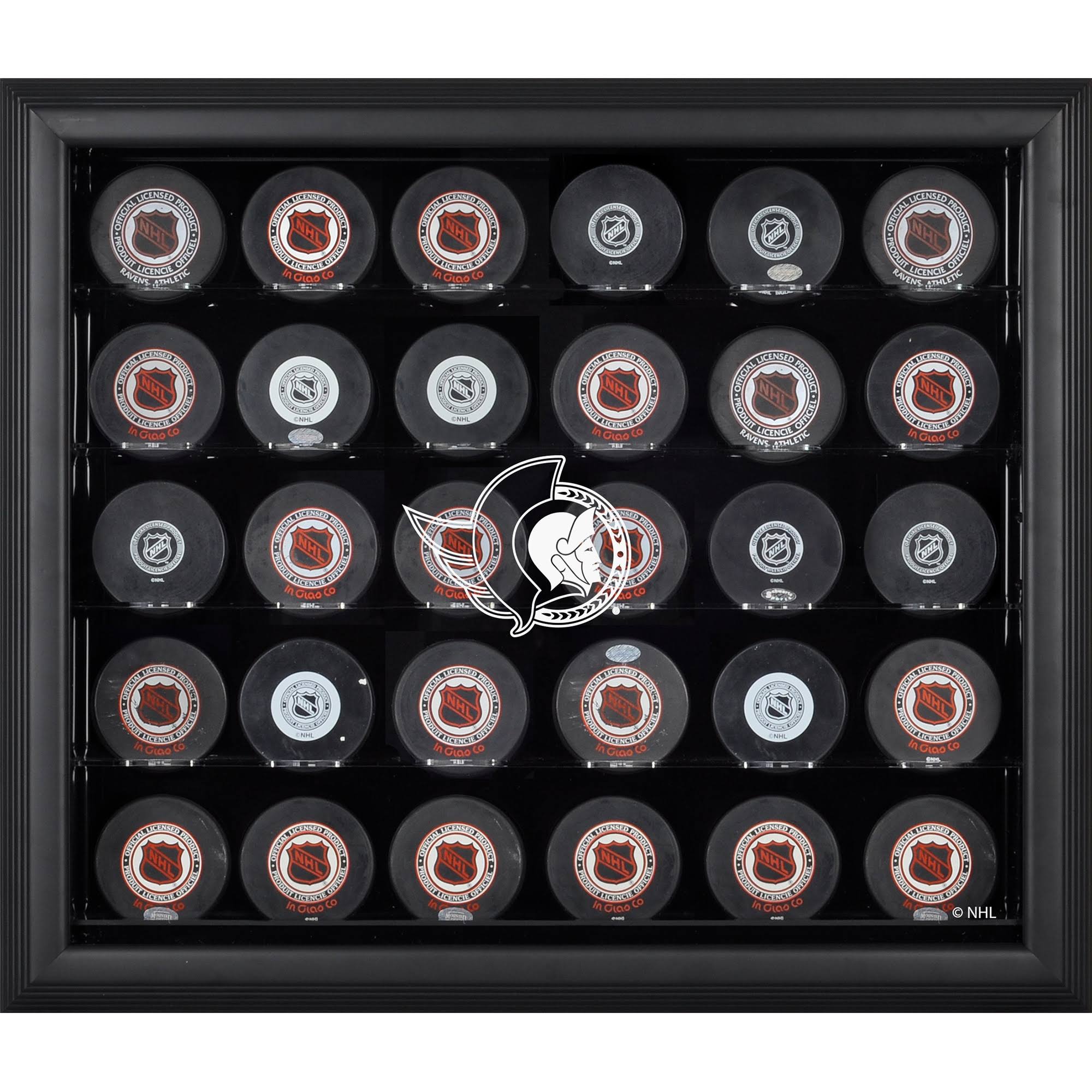 Black Framed 30-Puck Display Case U701