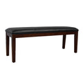 Black Upholstered Bench Q4095