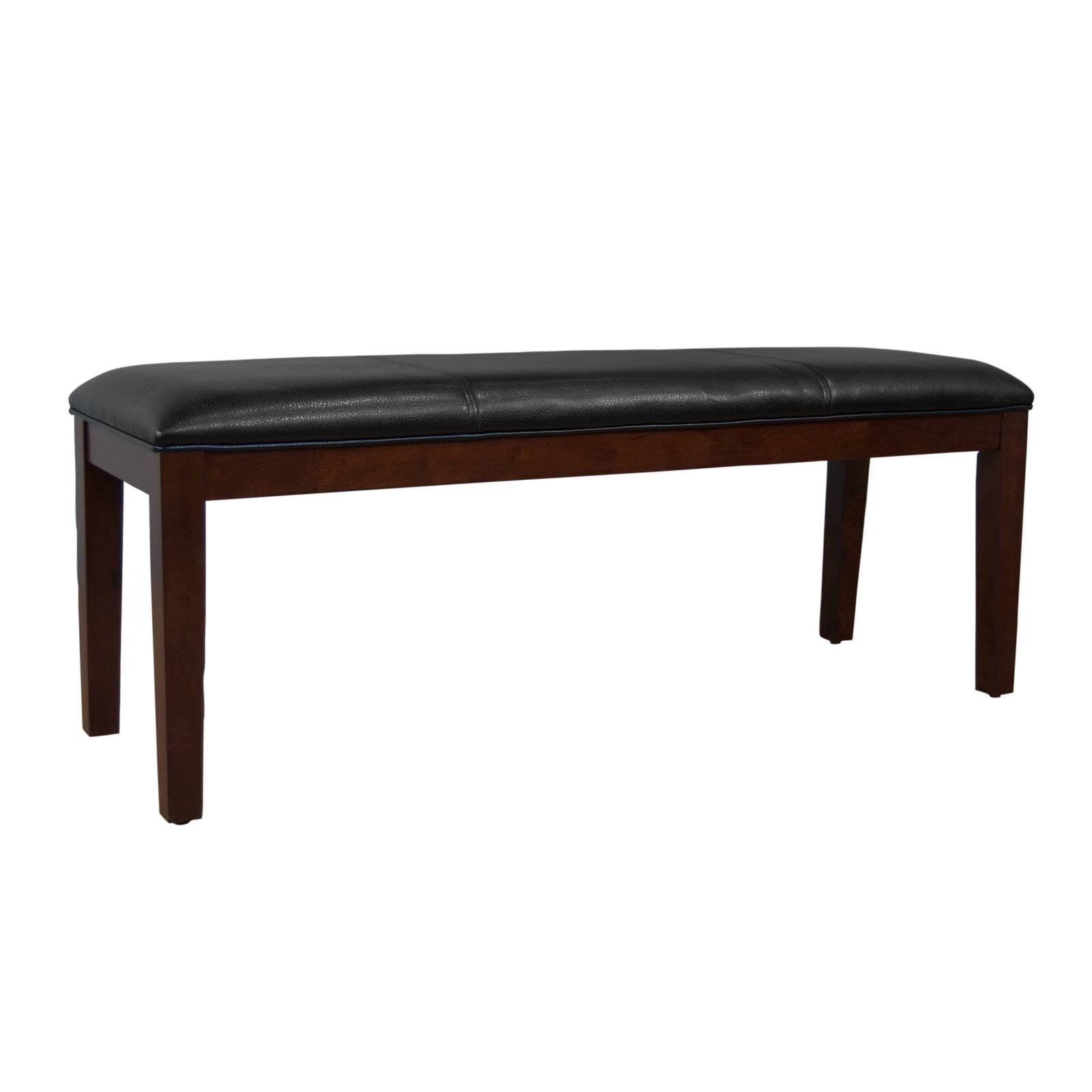 Black Upholstered Bench Q4095