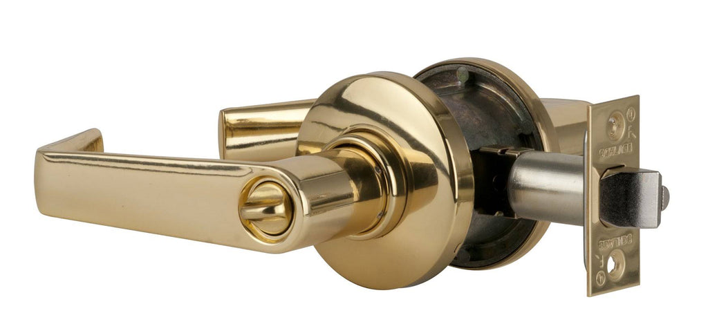 Satin Brass Entrance Door Leverset E2507